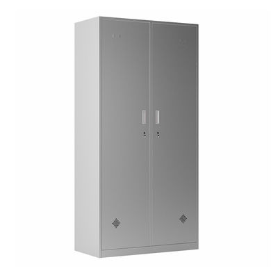 Der 2 Tür-Edelstahl-Kabinett kleidet Lagerschrank für Umkleideraum