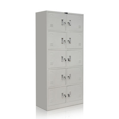 Fünf Reihen-graue Farbstahlbüro-Möbel-Metallspeicher-Aktenschrank