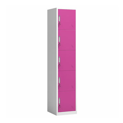 Bunte 5 Tür-verschließbare Lagerschrank-Metalleindämmung