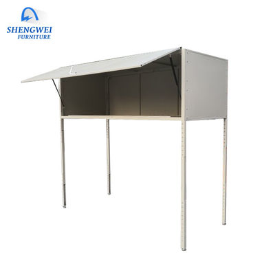 Grey White Garage Tool Over-Auto-Mützen-Metalllagerschrank