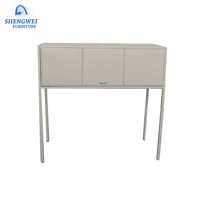 Grey White Garage Tool Over-Auto-Mützen-Metalllagerschrank