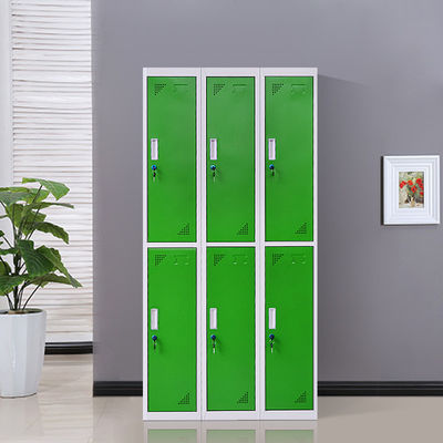 6 Struktur-Schlafzimmer-Stahlkleidungs-Schrank der Tür-KD