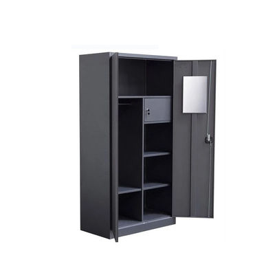 Metallgarderoben-Schließfach der Schlafzimmer-vertikales doppelten Tür-180cm mit sicherem Kasten