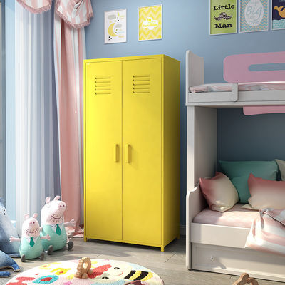 Hauptschlafzimmer-doppelte Tür-Größen-bunte Speicher-Kabinett-Schließfächer für Kinder