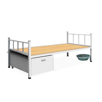 Pulver beschichtete starke Armee Gray Green Color Steel Bed mit unterem Schließfach