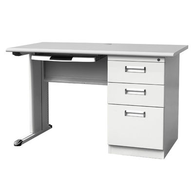 3 Fächer 1 Tastatur-Halter-Pulver beschichteten Stahlexekutivschreibtisch