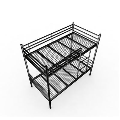Wohnungs-Grey Black Steel Mesh Full-Zaun-Metal Bunk Bed-Rahmen