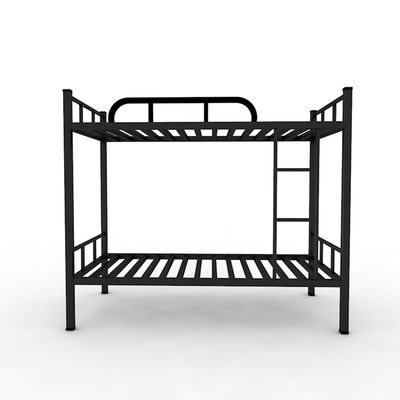 Starkes Bedbase-Schlafsaal-Schwarz-Gray Color Children Metal Bunk-Bett