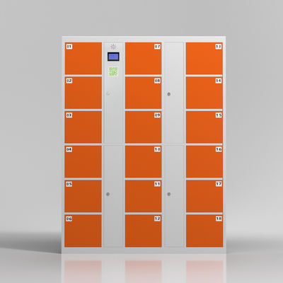 Imprägniern Sie den 18 Tür-allgemeinen elektronischen MietLagerschrank