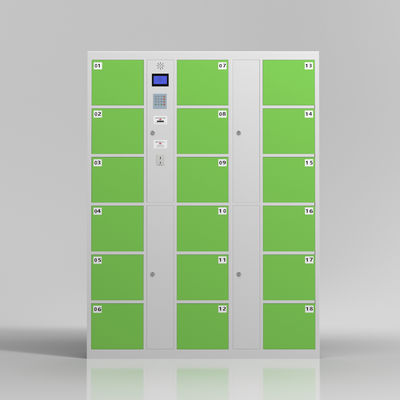 Imprägniern Sie den 18 Tür-allgemeinen elektronischen MietLagerschrank