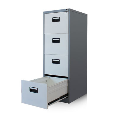 4 Fach-dunkle Grey Frame Lockable Vertical Filings-Kabinette