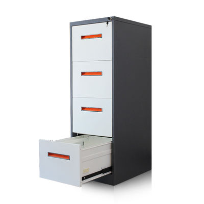 4 Fach-dunkle Grey Frame Lockable Vertical Filings-Kabinette
