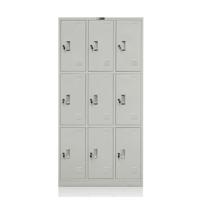 9 Metalltür-Turnhallen-Stahl-multi Tür-Lagerschrank für Umkleideraum