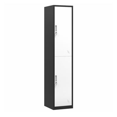 Tür-Stahl-Kleidungs-Garderoben-Metallschlafzimmer-Lagerschrank der Vertikalen-2