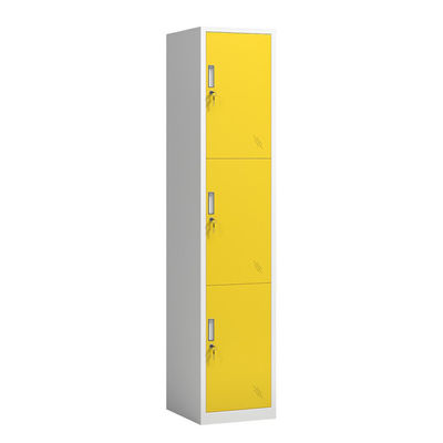 Tür-Stahlschlafzimmer-Garderoben-Metallbunter Lagerschrank der Vertikalen-3