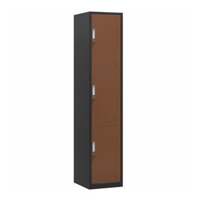 Tür-Stahlschlafzimmer-Garderoben-Metallbunter Lagerschrank der Vertikalen-3