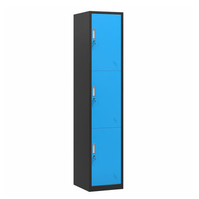 Tür-Stahlschlafzimmer-Garderoben-Metallbunter Lagerschrank der Vertikalen-3