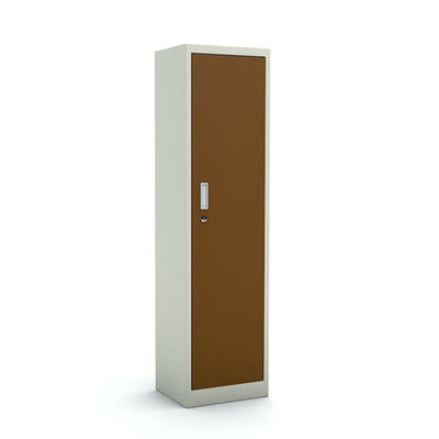 Vertikale einzelne Tür-Stahlschlafzimmer-Garderoben-Metalllagerschrank