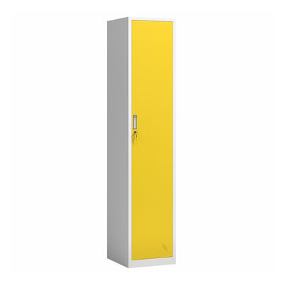 Vertikale einzelne Tür-Stahlschlafzimmer-Garderoben-Metalllagerschrank