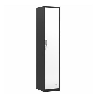 Vertikale einzelne Tür-Stahlschlafzimmer-Garderoben-Metalllagerschrank