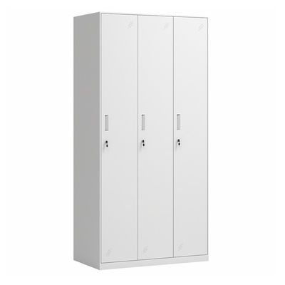 Tür-Stahlschlafzimmer-Garderoben-Metalllagerschrank des Seitenteil-3 für Umkleideraum