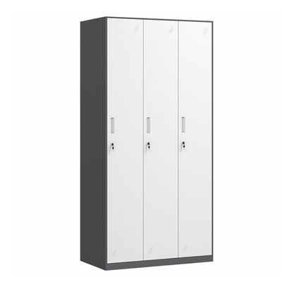Tür-Stahlschlafzimmer-Garderoben-Metalllagerschrank des Seitenteil-3 für Umkleideraum