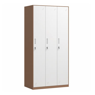 Tür-Stahlschlafzimmer-Garderoben-Metalllagerschrank des Seitenteil-3 für Umkleideraum