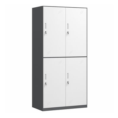 2 Reihen verengen Tür-Metallspeicher-Garderobe des Rand-4