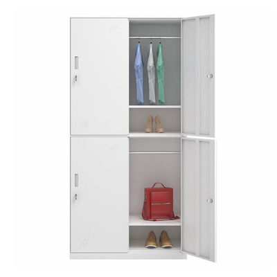2 Reihen verengen Tür-Metallspeicher-Garderobe des Rand-4