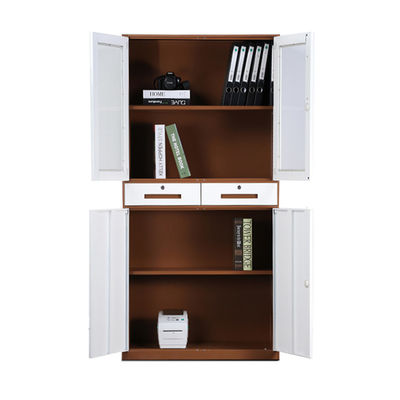 Glastür-Stahlaktenschrank