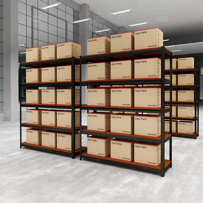 5 verstellbares MDF-Reihen Boltless-Metallgaragen-Gestell-Stahlregal-Gestell für Lager