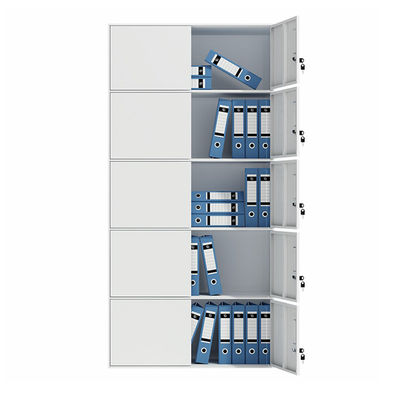 Fünf Struktur-Metallarchivierungs-Antischrank der Reihen-zehn der Tür-feuchter 1850mm der Höhen-KD