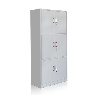 Drei Reihen reißen Gray Metal Storage Cabinet ab
