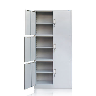 Drei Reihen reißen Gray Metal Storage Cabinet ab