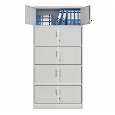 Fünf Reihen-graue Farbstahlbüro-Möbel-Metallspeicher-Aktenschrank
