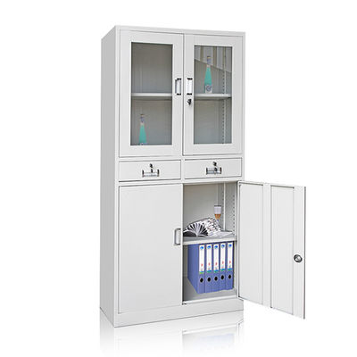 Metallbüro-Möbel-Kabinett-Stahlaktenspeicherungs-Glastür-Kabinett