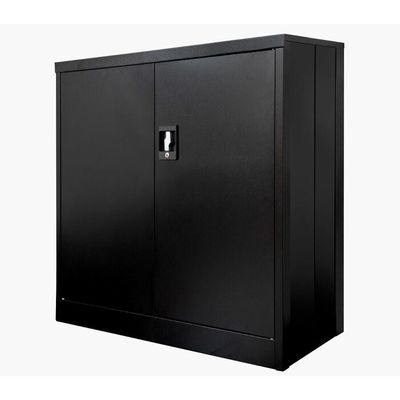 2 Tür-faltbares Metallspeicher-Regal Cabient mit vertieftem Griff