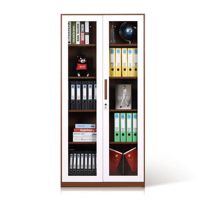 Office Home-Glastür-volles Höhen-Metallregal-Kabinett