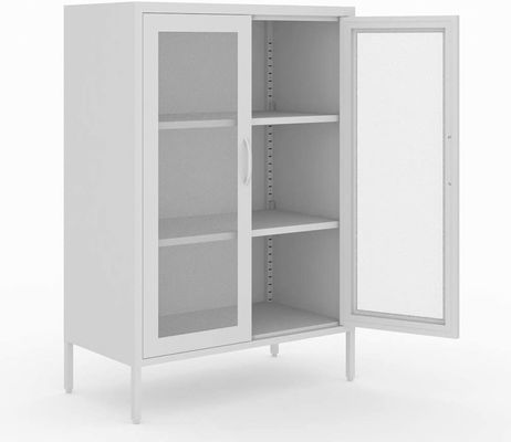 Stahl-Mesh Door Dining Room Storage-Schrank-halbhoher Speicher Lcoker