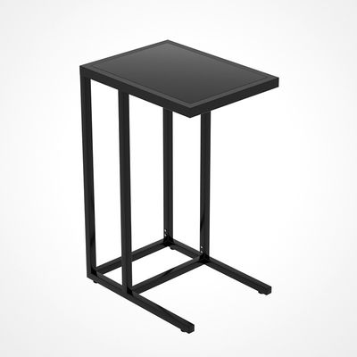 Höhen-schwarzer Metallrahmen-Couchtisch Sofa Side Sturdys 650mm