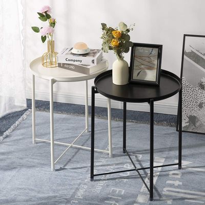 Kleiner Kaffee 21.5x19x1.9 bewegt Sofa Side End Table With-Behälter Schritt für Schritt fort