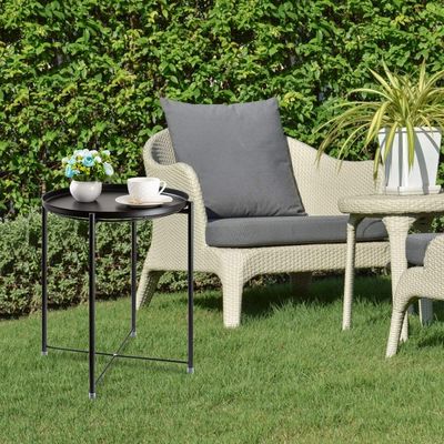Kleiner Kaffee 21.5x19x1.9 bewegt Sofa Side End Table With-Behälter Schritt für Schritt fort