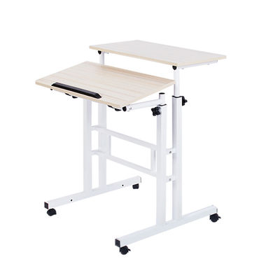 Metallrahmen-hölzerne Brett-Höhen-justierbare kleine Studien-Tabelle