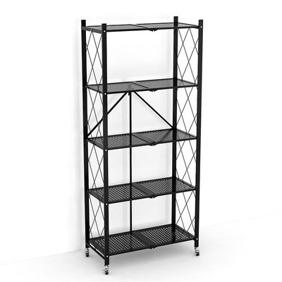 Wandschrank-Speicher-Metallfaltbare 5 Schichten Schwerlastregal-Gestell-