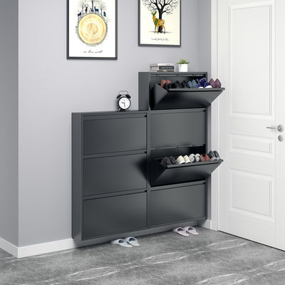 An der Wand befestigtes Metallschuh-Kabinett-Hauptspeicher-Fußbekleidungs-Schrank