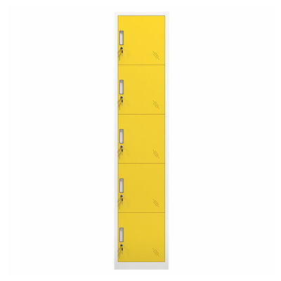 Bunte 5 Tür-verschließbare Lagerschrank-Metalleindämmung