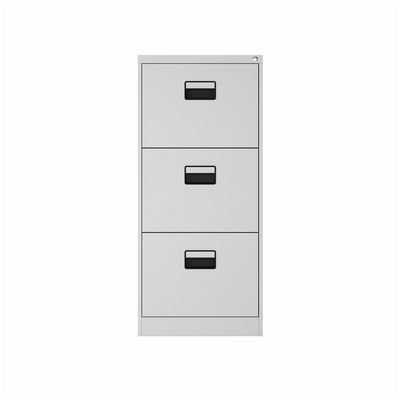 Büro-Speicher 3 Reihen asphaltieren Aktenschrank mit Verschluss-großem Fach-Grau