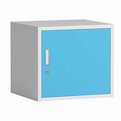Metallhausunterricht-Gray Cube Storage Box With-Schlüsselverschluß und -regal