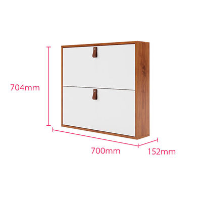 Spitzen 2 Fach-des horizontalen Schuhregal-Speicher-Organisators Metal Shoe Cabinet