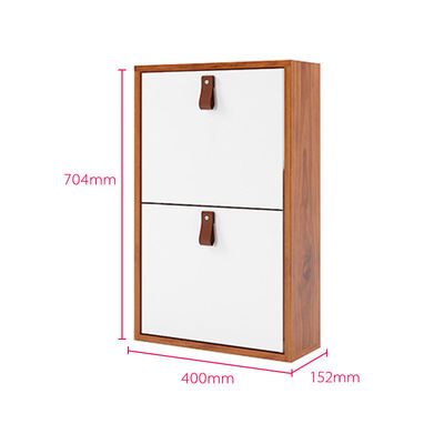 Spitzen 2 Fach-des horizontalen Schuhregal-Speicher-Organisators Metal Shoe Cabinet